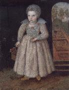 unknow artist, Lettice Newdigate aged two